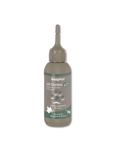 Lait nettoyant pour les oreilles des chiens et chats - 125 ml - BEAPHAR
