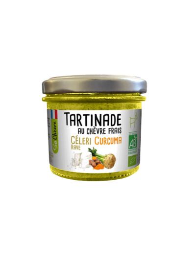 Tartinade au chèvre frais Céleri rave et Curcuma Bio