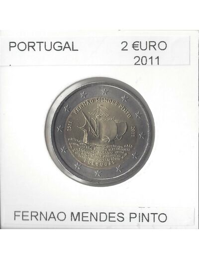 PORTUGAL 2011 2 EURO COMMEMORATIVE FERNAO MENDES PINTO