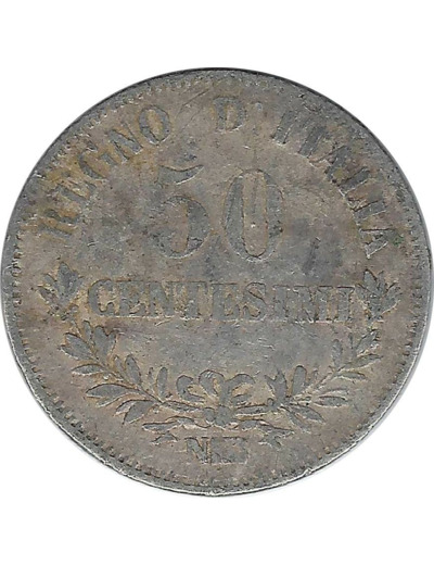 ITALIE 50 CENTESIMI 1863 NBN TB