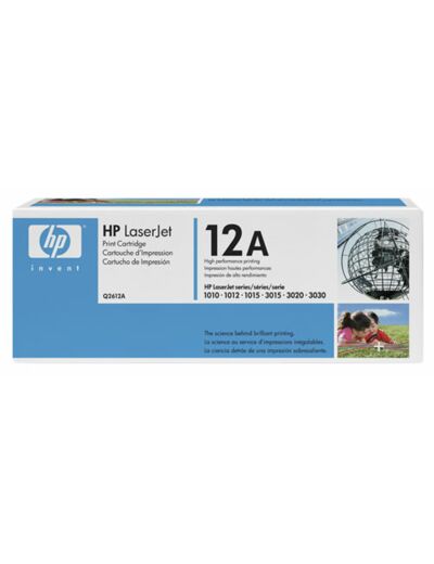 HP LaserJet - Q2612A - Cartouche toner - Noir