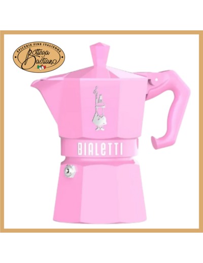 Bialetti Moka 3 Tasses Rose