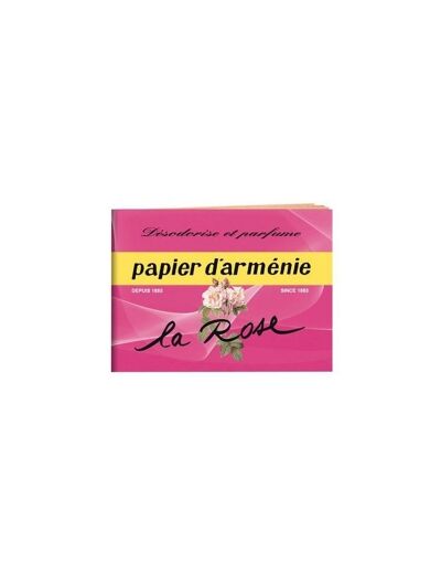 Papier d'Arménie Rose Carnet de 36 lamelles