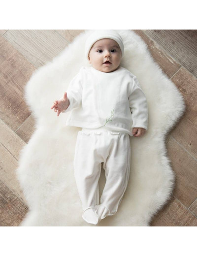 Pantalon Sarouel Velours en coton bio 6 et 9 mois