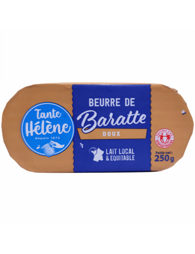 Beurre de Baratte Doux Bio 250g