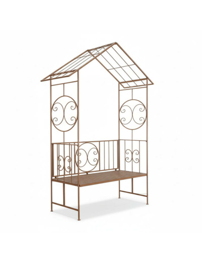 Arche avec banc fer 230x50x150cm