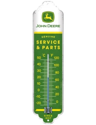 Thermomètre Métal - John Deere - Jaune et Vert.