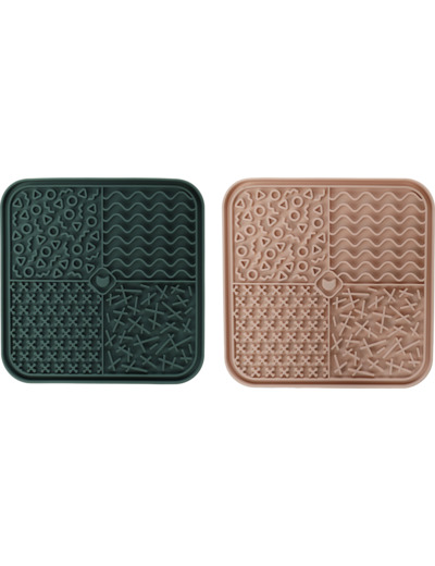 Tapis de léchage carré pour chien et chat