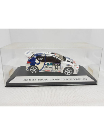 PEUGEOT 206 WRC TOUR DE CORSE 1999 STARTER 1/43 BOITE D'ORIGINE