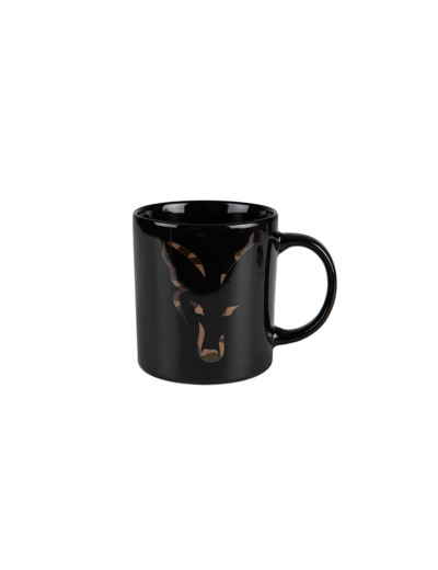 mug ceramique noir logo renard