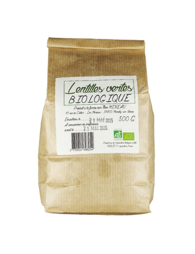 Lentille Vertes 500g Bio