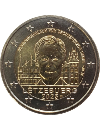 LUXEMBOURG 2025 2 €URO DUC HENRI UNC