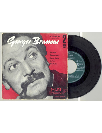 45 Tours GEORGES BRASSENS "PAUVRE MARTIN" / "LA MARINE"