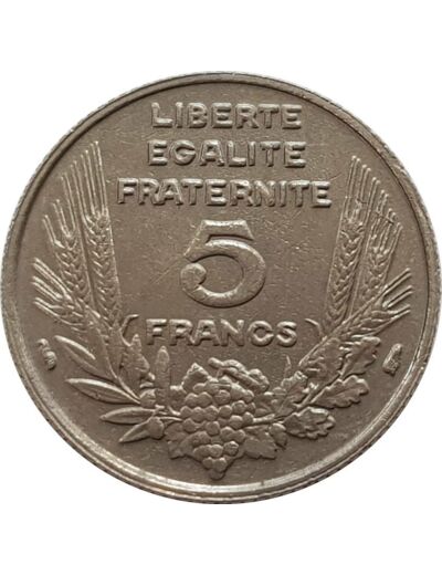 FRANCE 5 FRANCS BAZOR 1933 L.BAZOR serrée TTB