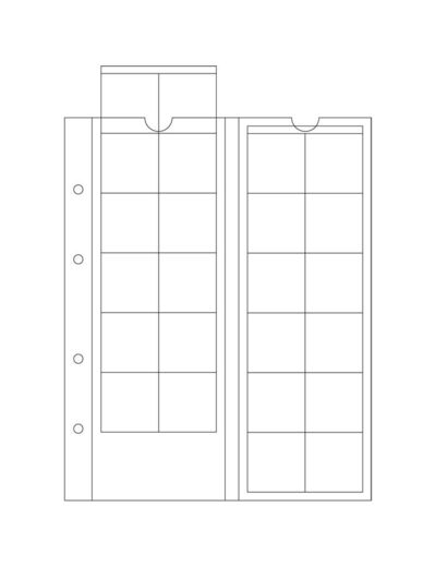 PAGES MONNAIES OPTIMA M 24 (24 cases) 319236