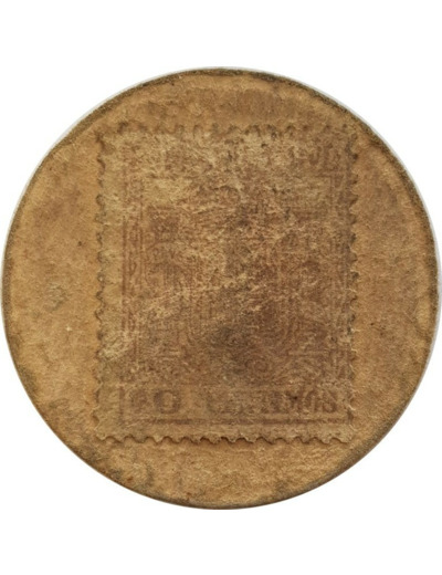 TIMBRE MONNAIE - ESPAGNE - 10 CENTIMOS BRUN ESPECIAL MOVIL TYPE TB