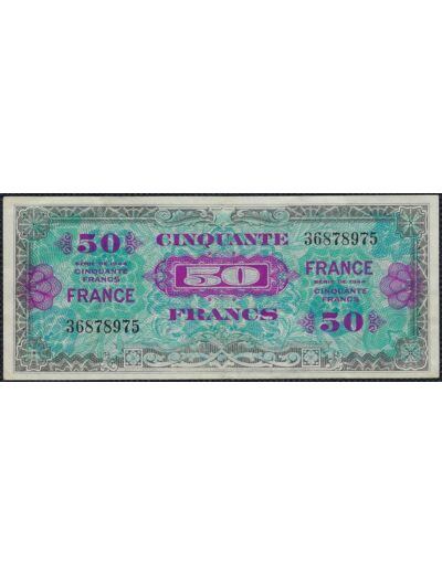 FRANCE 50 FRANCS Type FRANCE 1945 SANS SERIE TTB 975