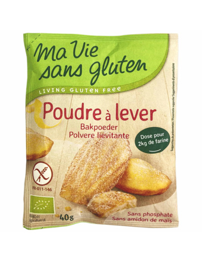 Poudre à lever Bio-40g-Ma vie sans gluten