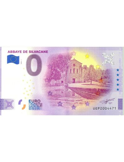 13 LA ROQUE D ANTHERON 2020-1 ABBAYE DE SILVACANE (ANNIVERSAIRE) BILLET 0 EURO