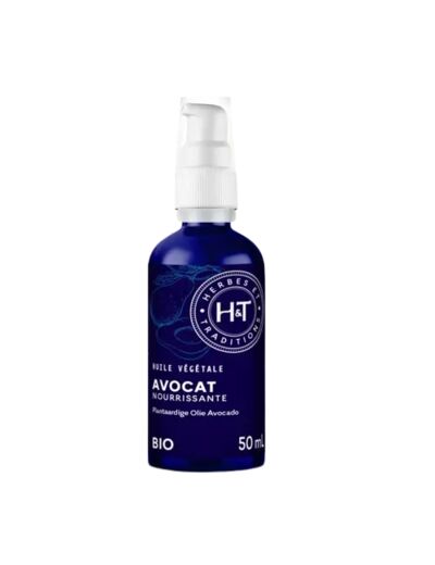 Huile d'avocat bio-50ml-Herbes et Traditions