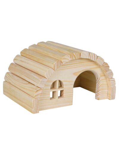 Maison en bois pour petits rongeurs (sans clous) - 19x11x13cm
