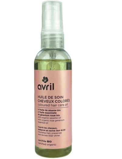 Huile de soin cheveux colorés - Avril - 100ml