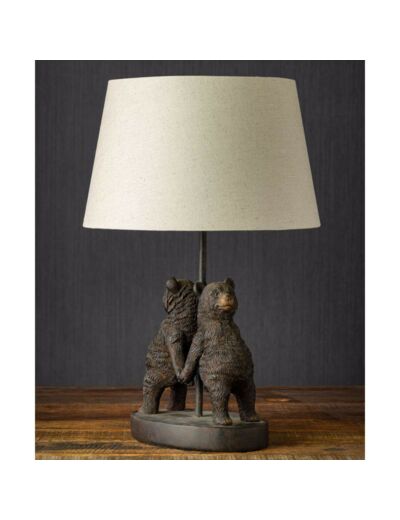 Lampe ours résine 36x20x31cm