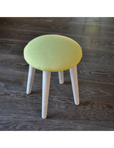 Tabouret vert anis 32x40cm