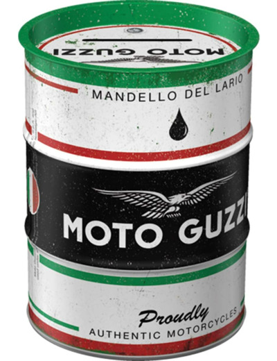 Tirelire Fût métal - Moto Guzzi Authentic Motor oil - 9,3x11,7 cm - Nostalgic Art