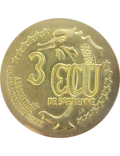 ECU TEMPORAIRE 3 ECU DE SAINT ETIENNE 1995 UNC