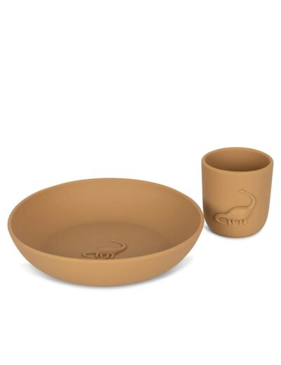 Dino cup & plate Konges