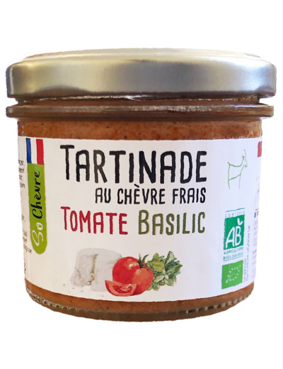 Tartinade au Chèvre Frais Tomate Basilic 90g