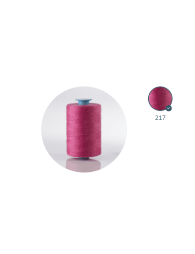 ZX 75-217 FUSHIA FIL À COUDRE 100% POLYESTER TRÈS RÉSISTANT bobine 1000m