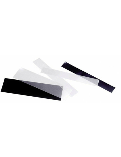 Bandes 240 x 58 mm fond noir (HAWID) par 5