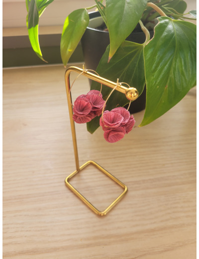 Boucles d'oreilles en papier