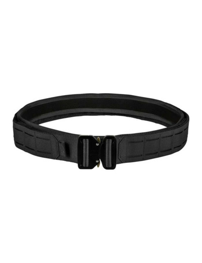 Ceinturon tactique MOLLE noir avec boucle type cobra et système duo fast