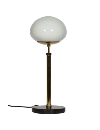Lampe marbre globe Butler 58x21cm