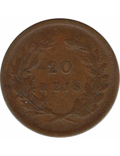 PORTUGAL 20 REIS 1891 TB+