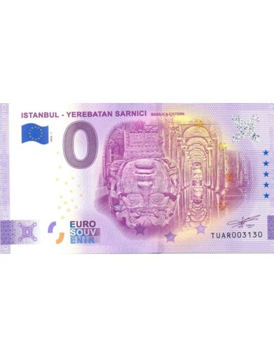 TURQUIE 2020-1 ISTANBUL YEREBATAN SARNICI BILLET SOUVENIR 0 EURO TOURISTIQUE