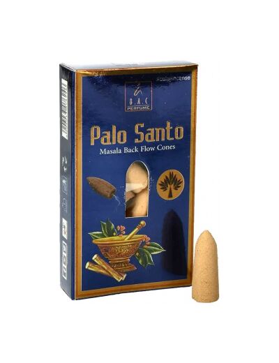 Palo Santo cônes d'encens Balaji 10 cones