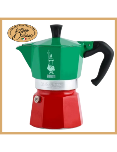Bialetti Moka 3 Tasses Tricolore