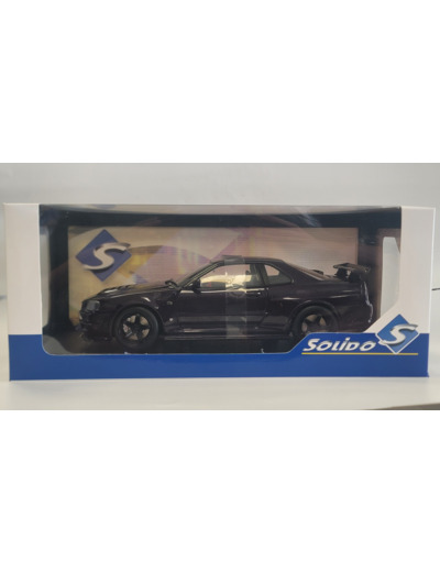 NISSAN SKYLINE GT-R (R34) Z-TUNE 1999 MIDNIGHT PURPLE SOLIDO 1/18