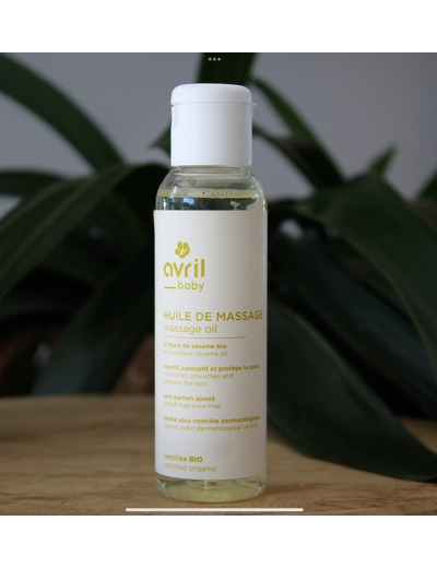 Huile de massage bébé - Avril - 100ml