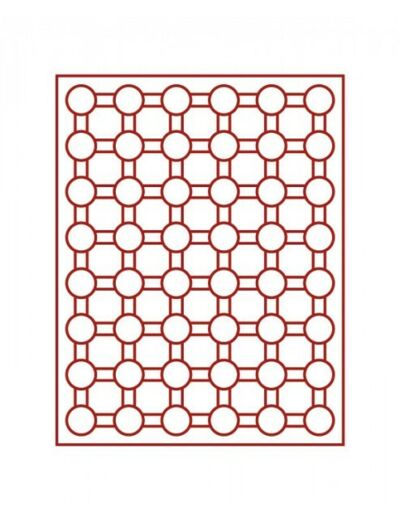 MEDAILLIER 48 COMPARTIMENTS ROND pour CAPS JUSQU A 27 MM FUME 319906