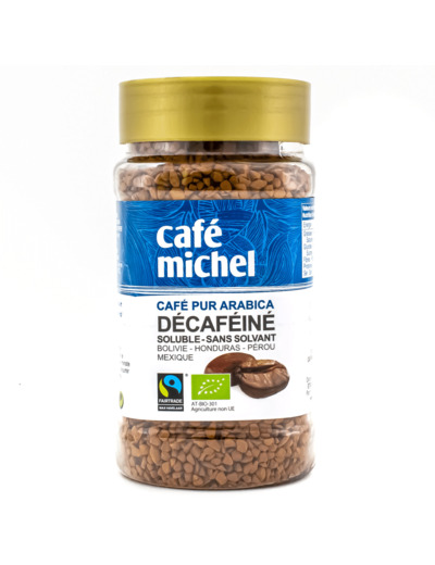 Café Instantané Soluble Décaféiné Bio 100g