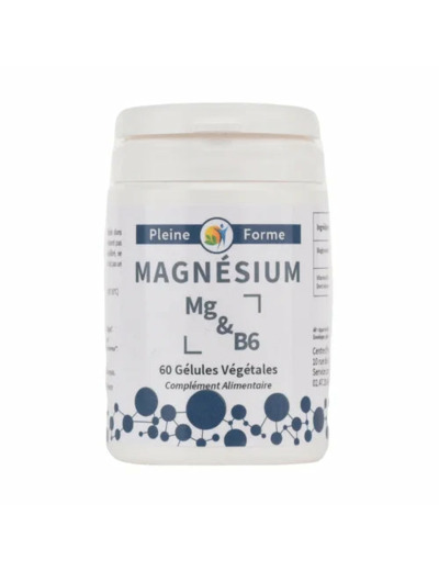 Magnésium & B6-600mg-60gélules-Pleine Forme