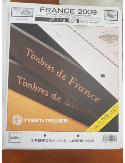 FEUILLE COMPLEMENTAIRE ST PIERRE ET MIQUELON SC 2010 (SANS POCHETTE) YVERT