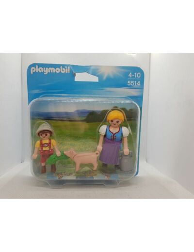 PAYSANNE ET ENFANT PLAYMOBIL 5514 BOITE NEUVE