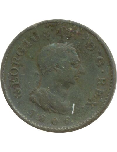 GRANDE BRETAGNE 1 FARTHING GOERGES III 1806 TTB N3