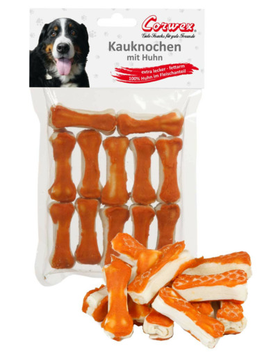 Friandises Corwex petits os au poulet - 12 Pcs